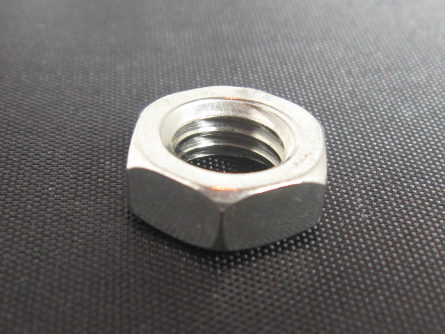 (image for) 9/16-18 lefthand hex jam nut ss
